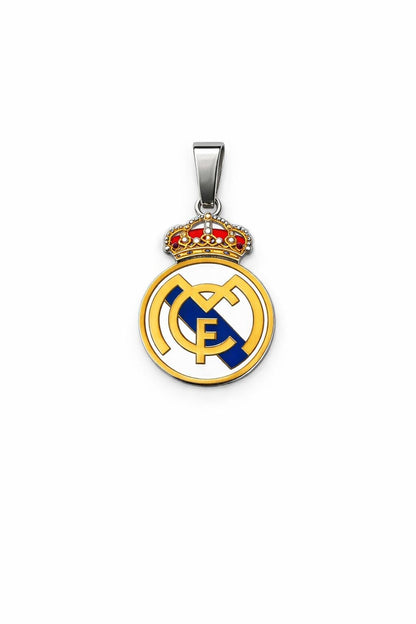 "Real Madrid Enamel Shield" Pendant - 925 Sterling Silver