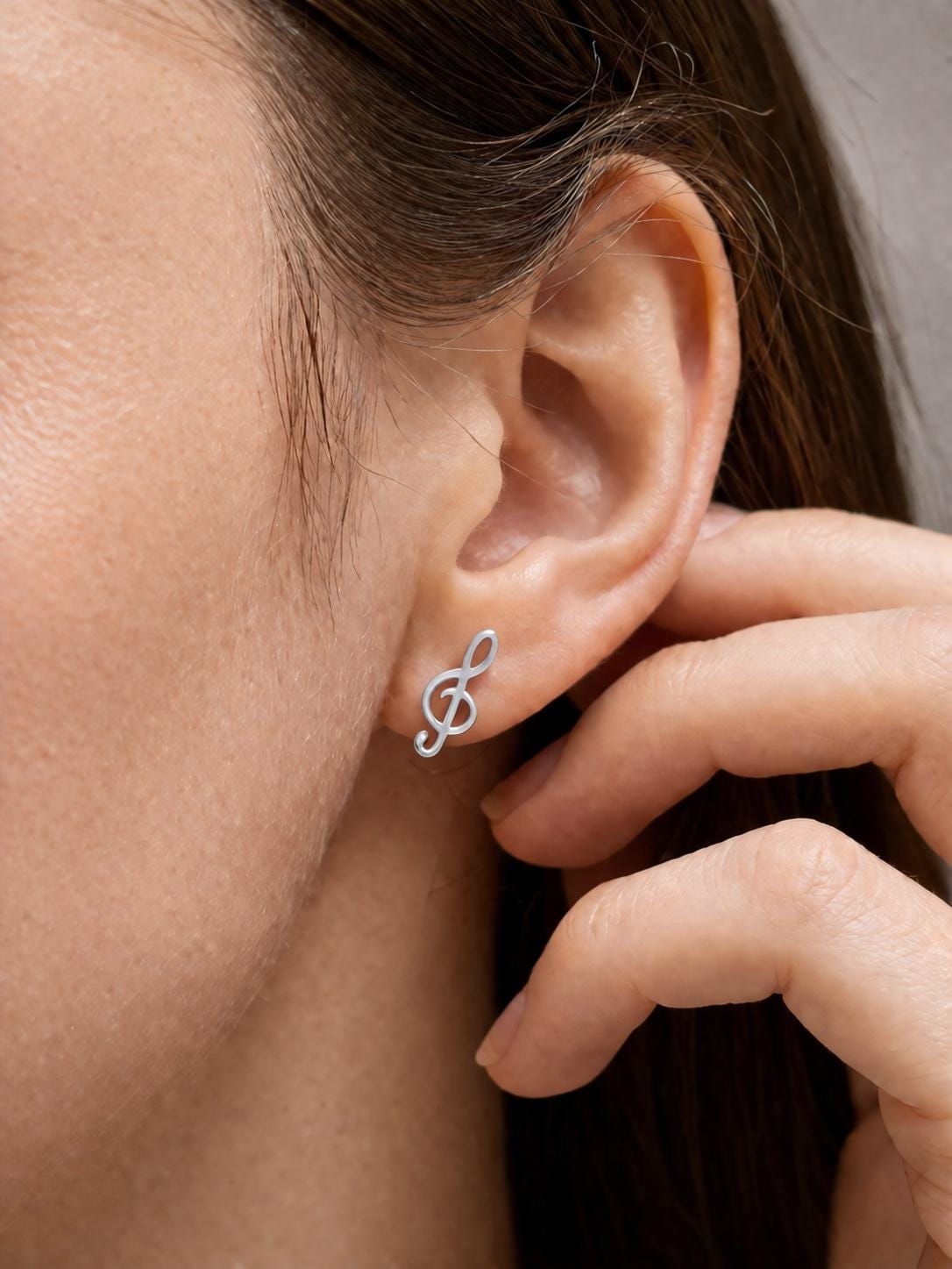 "Musical Note" Earrings - 14k Solid Gold