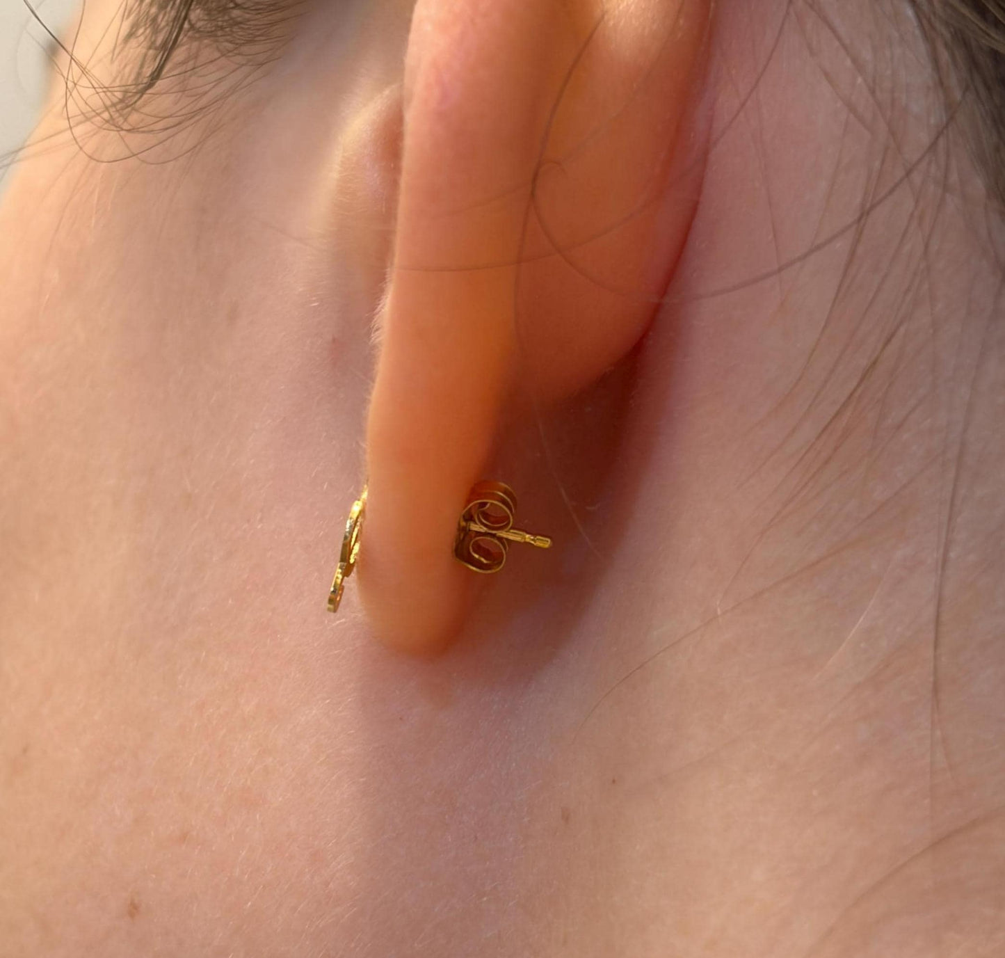 "Musical Note" Earrings - 14k Solid Gold