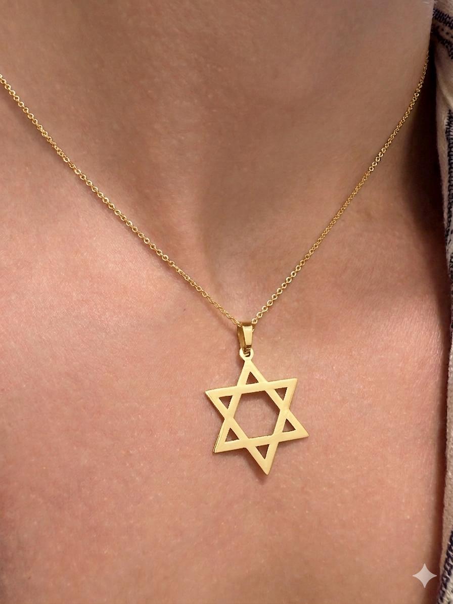 "Star of David" Pendant - 14K Solid Gold