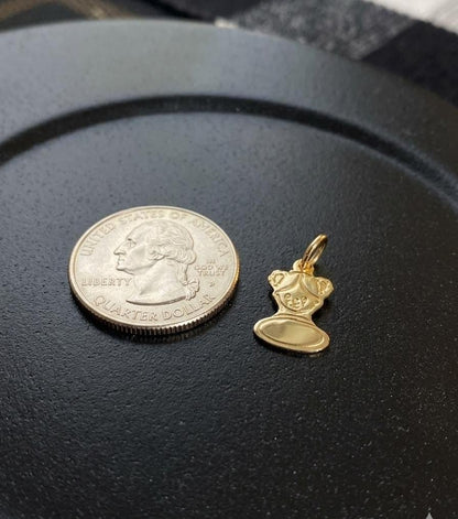 "Girl Silhouette" Pendant - 925 Sterling Silver