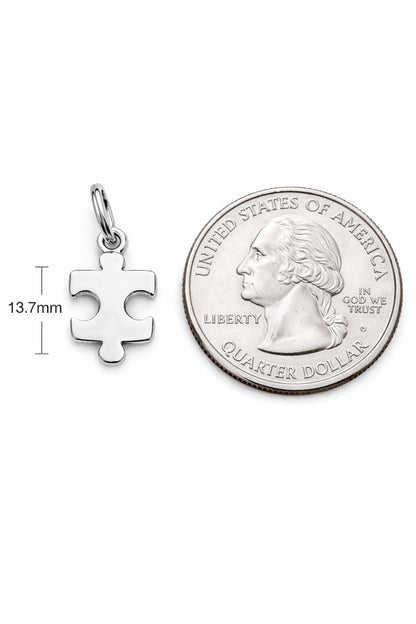"Puzzle Piece" Pendant - 14K Solid Gold