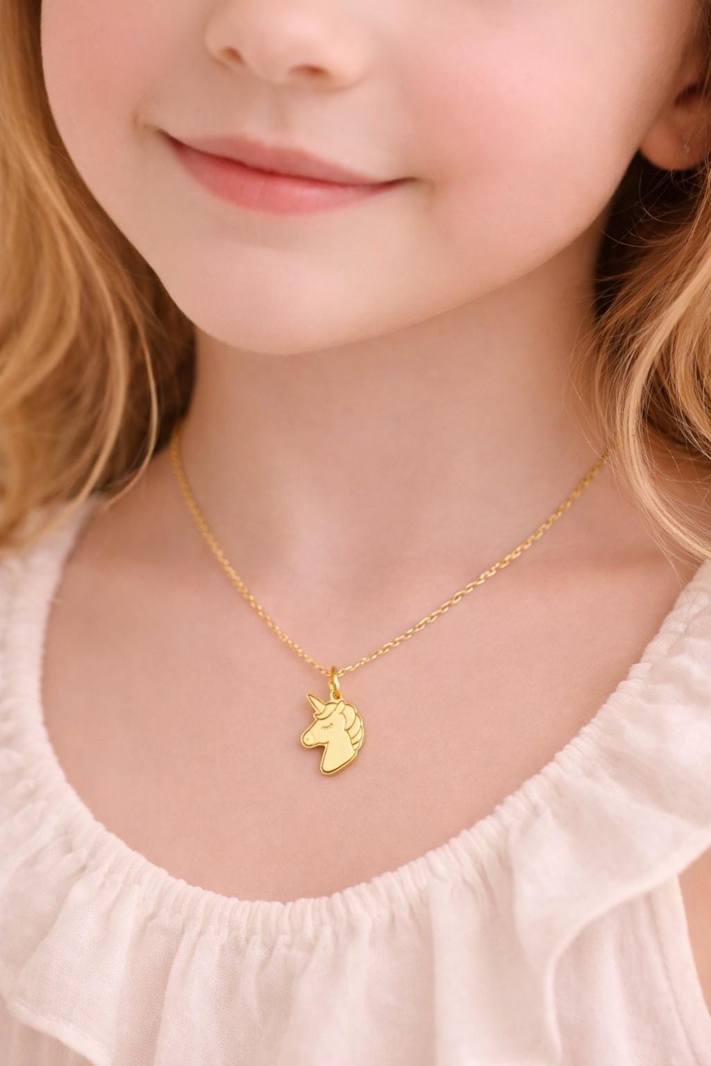 "Unicorn Magic" Pendant Necklace - 14k Solid Gold