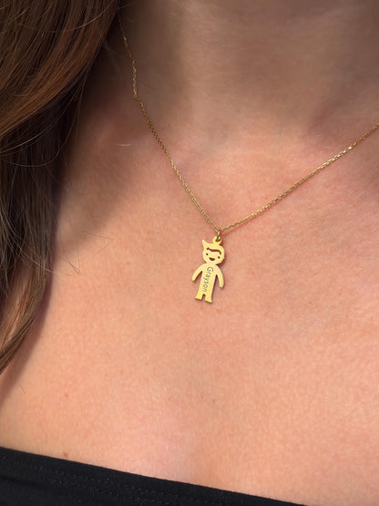 "Little One" Pendant - 14k Solid Gold
