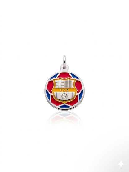 "FCB Enamel Ball" Pendant - 925 Sterling Silver