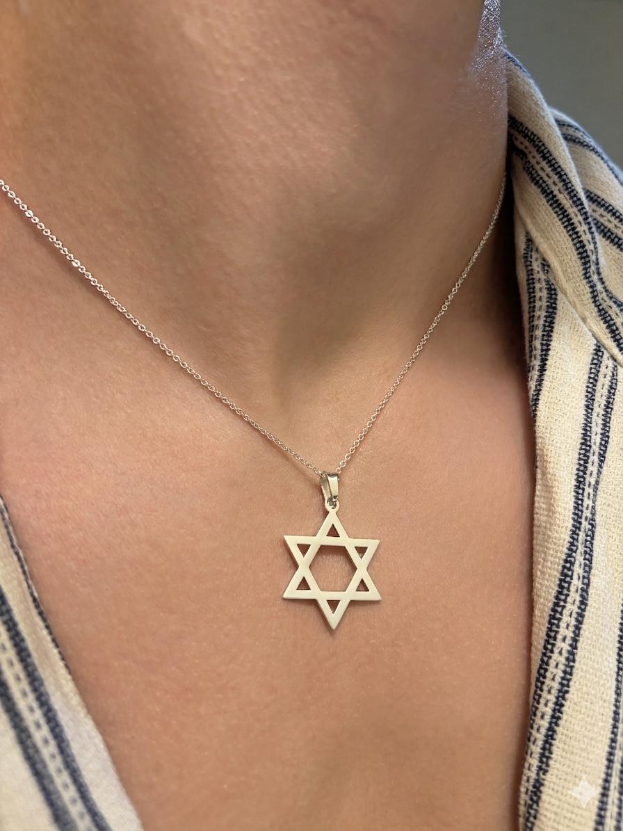 "Star of David" Pendant - 14K Solid Gold