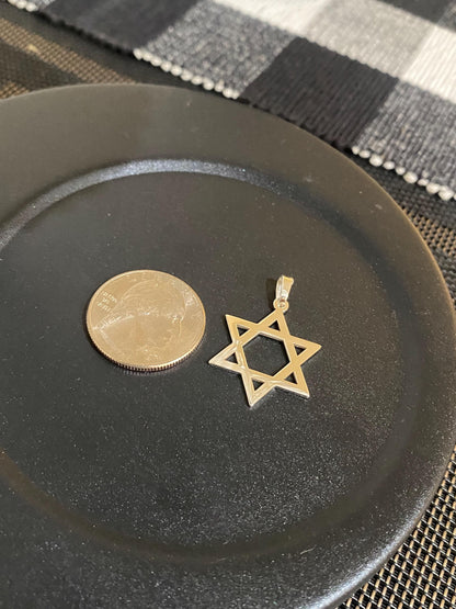 "Star of David" Pendant - 14K Solid Gold