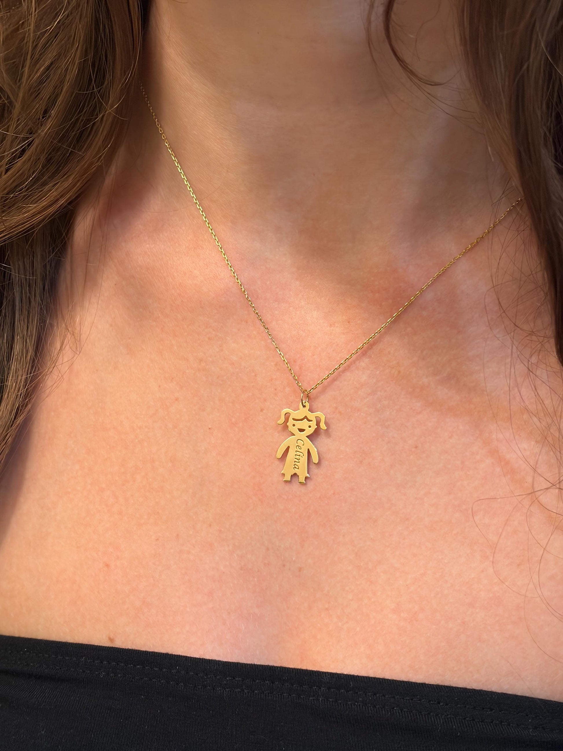 "Little One" Pendant - 14k Solid Gold