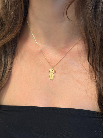"Little One" Pendant - 14k Solid Gold