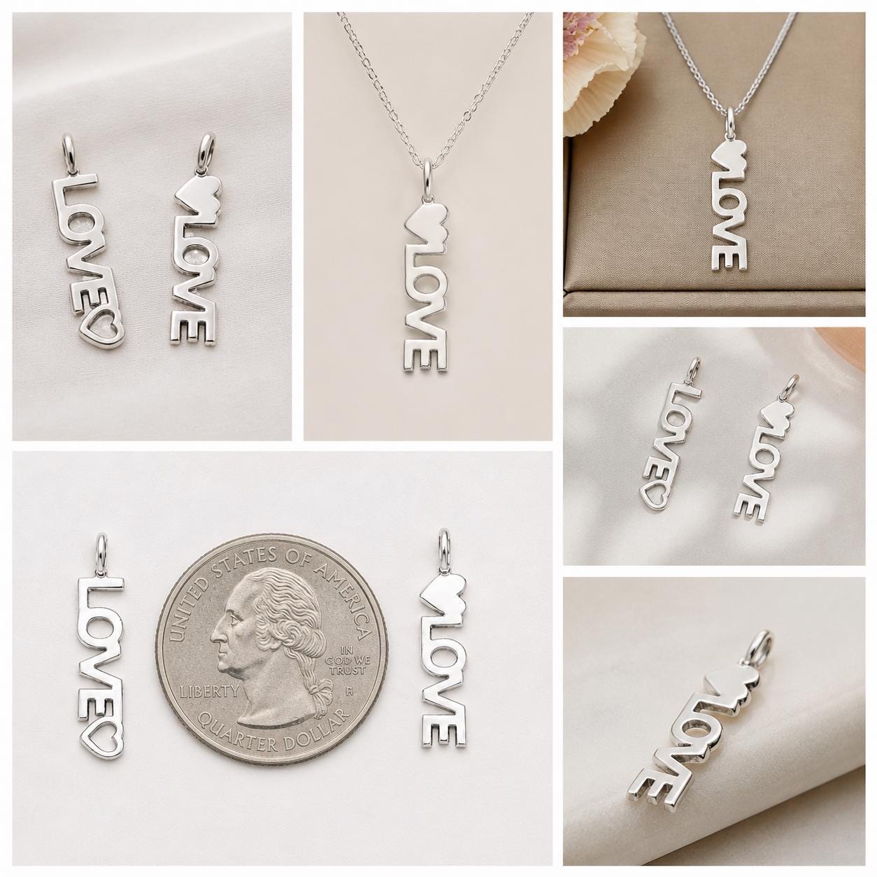 "Open Heart" Pendant - 925 Sterling Silver