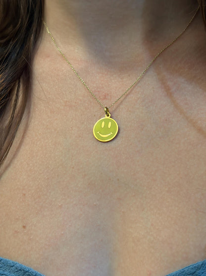 "Sunny Side Up" Pendant - 14k Solid Gold