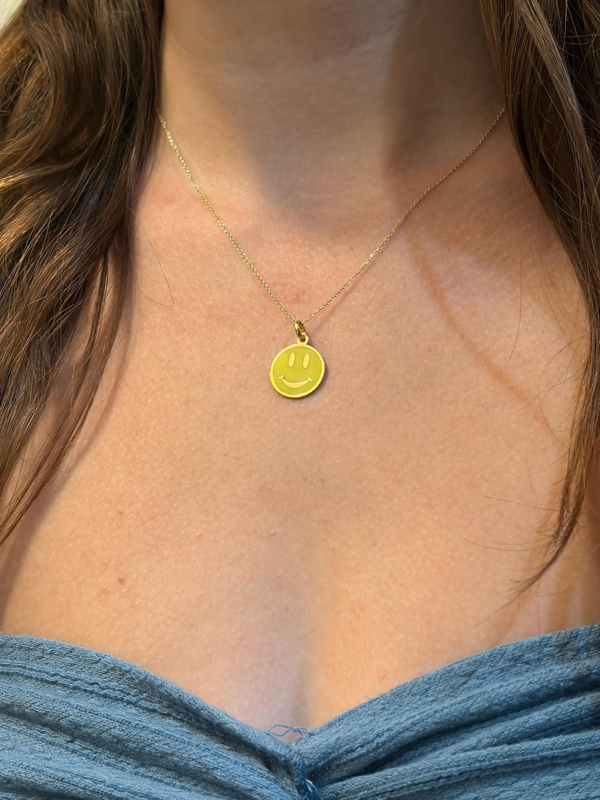 "Sunny Side Up" Pendant - 14k Solid Gold