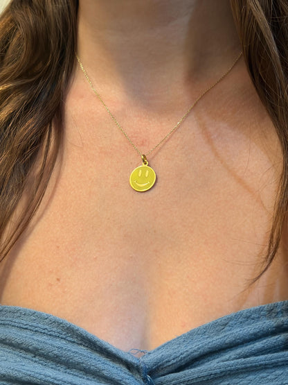"Sunny Side Up" Pendant - 14k Solid Gold