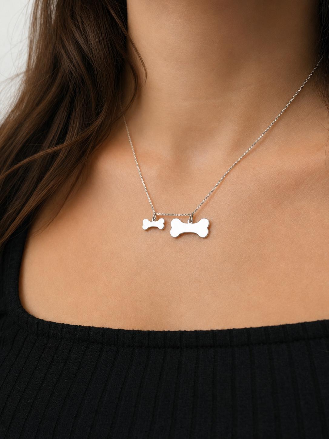 "Dog Bone" Pendant - 14k Solid Gold