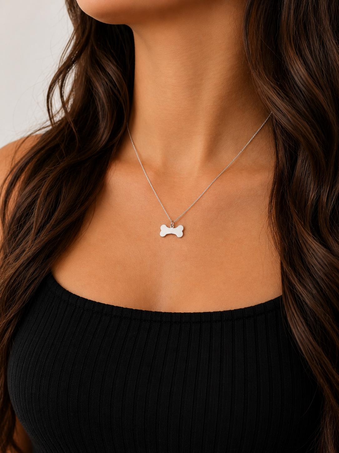 "Dog Bone" Pendant - 14k Solid Gold