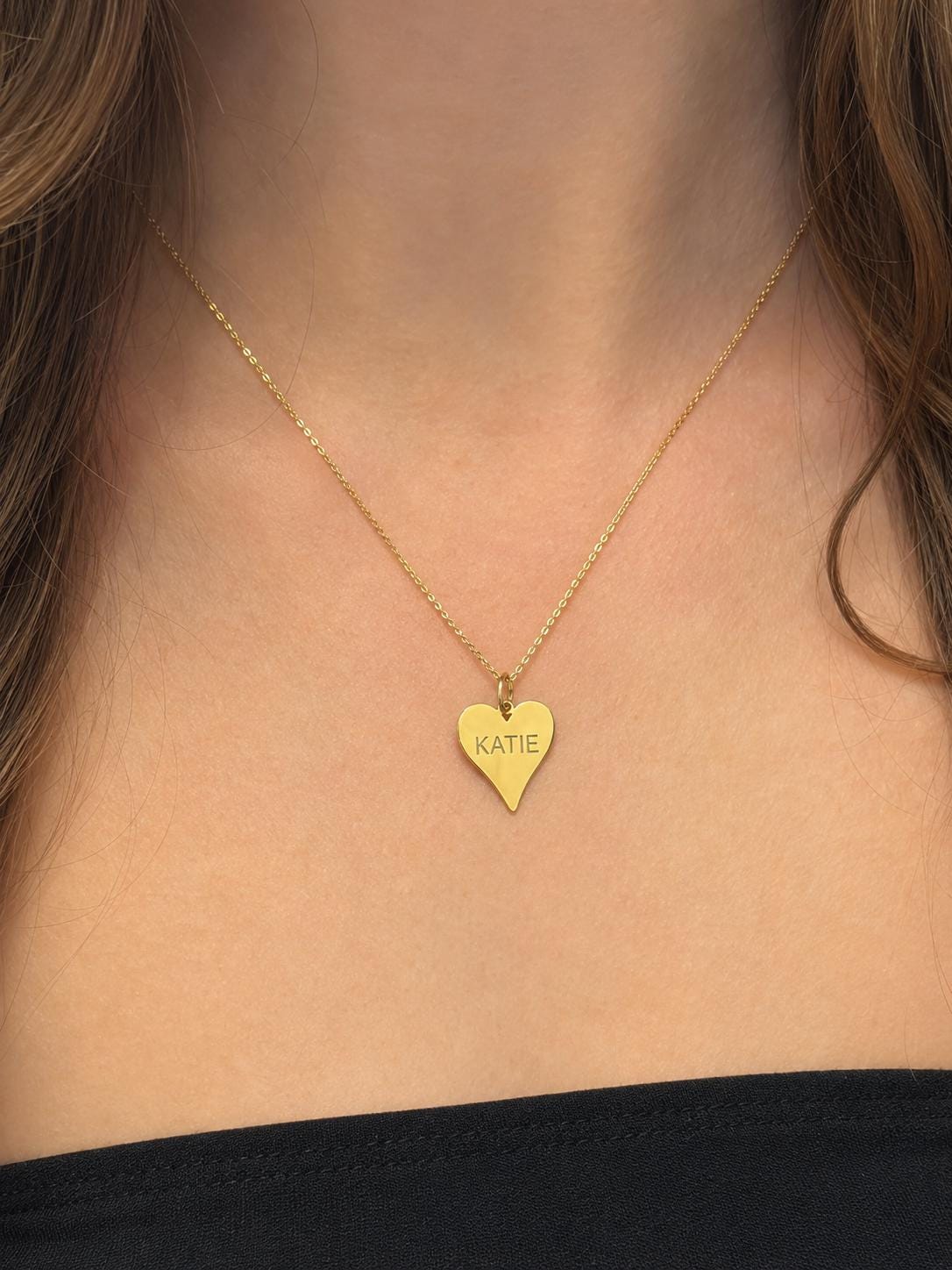 "Smooth Heart" Pendant - 14K Solid Yellow Gold