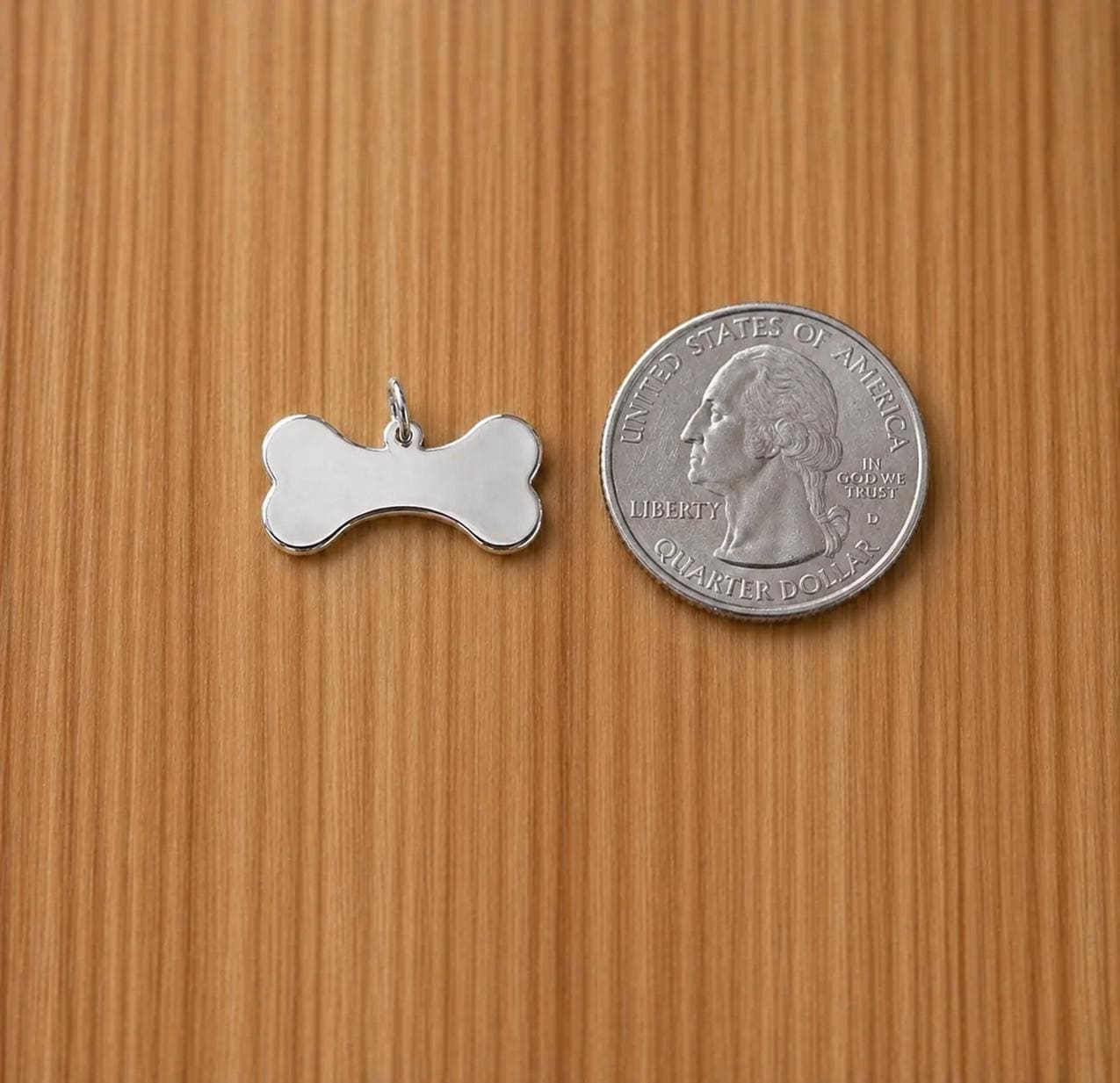 "Dog Bone" Pendant - 14k Solid Gold