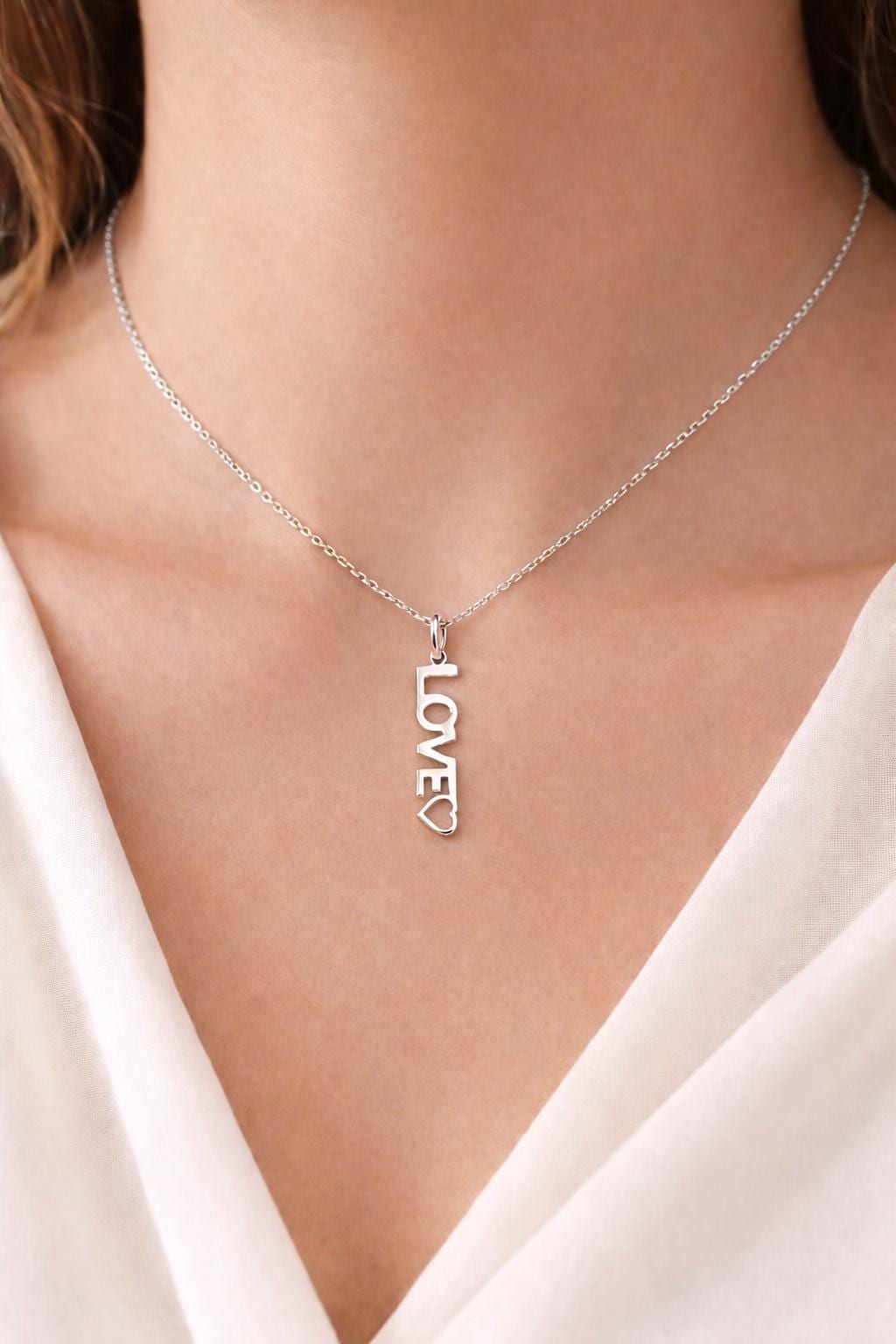 "Open Heart" Pendant - 925 Sterling Silver