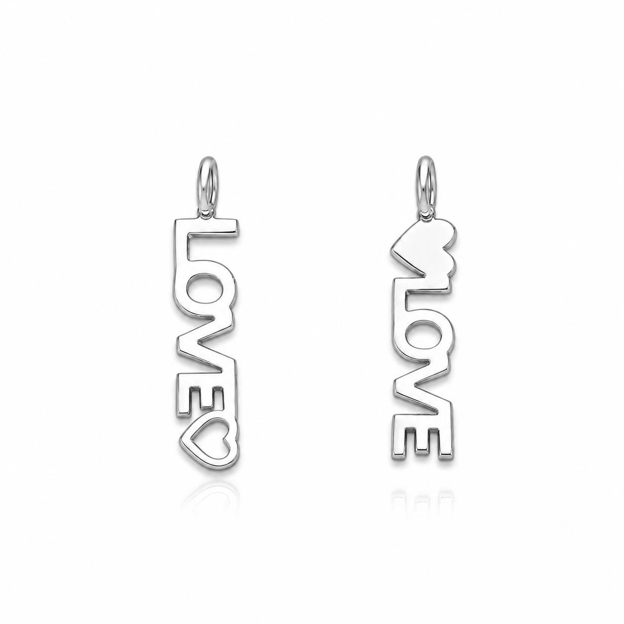 "Open Heart" Pendant - 925 Sterling Silver