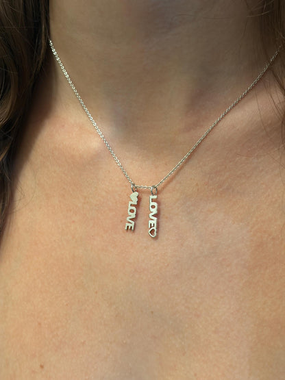 "Open Heart" Pendant Necklace - 14k Solid Yellow Gold