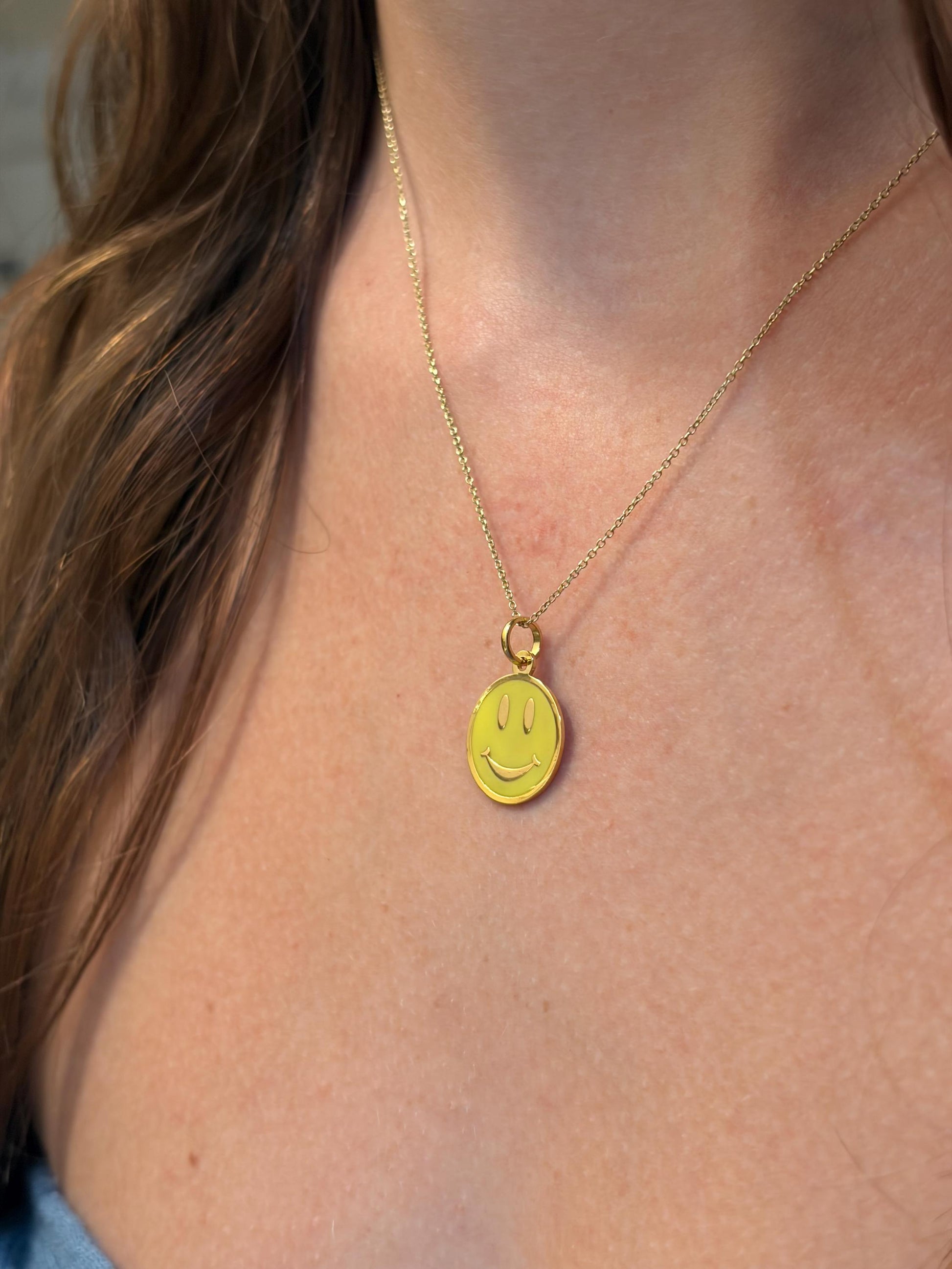 "Sunny Side Up" Pendant - 14k Solid Gold