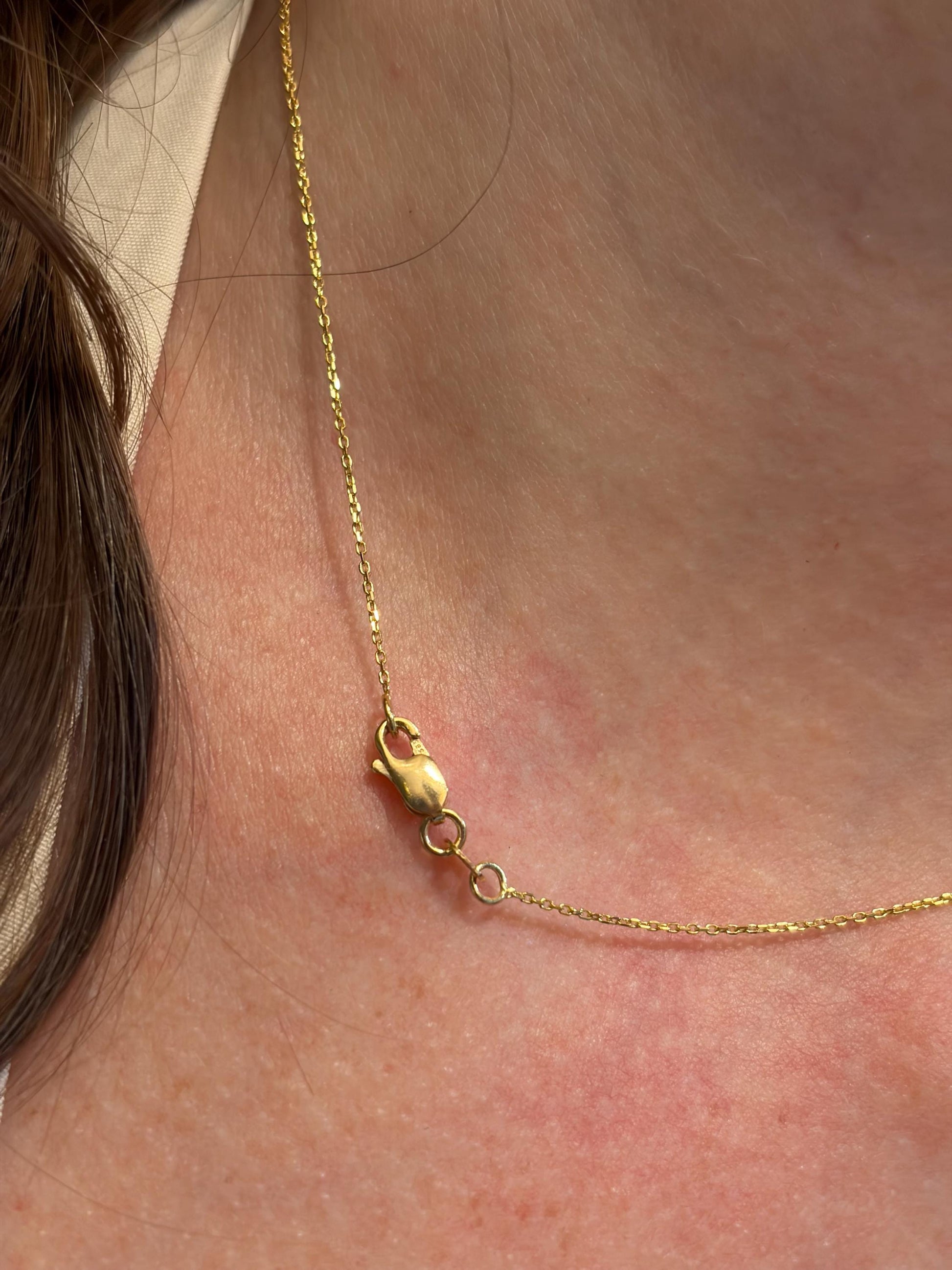 "Five-Star" Diamond Necklace - 14k Solid Gold