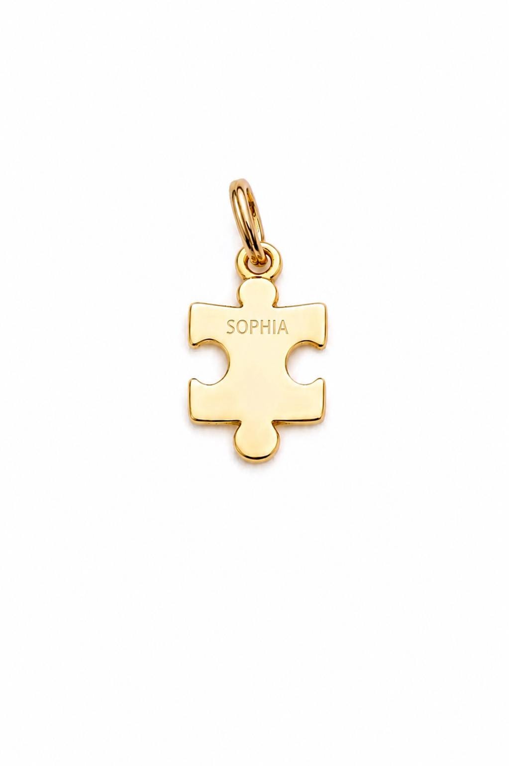 "Puzzle Piece" Pendant - 14K Solid Gold