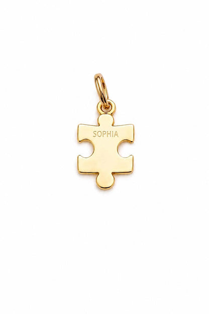 "Puzzle Piece" Pendant - 14k Solid Gold