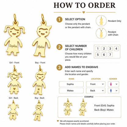 "Little One" Pendant - 14k Solid Gold