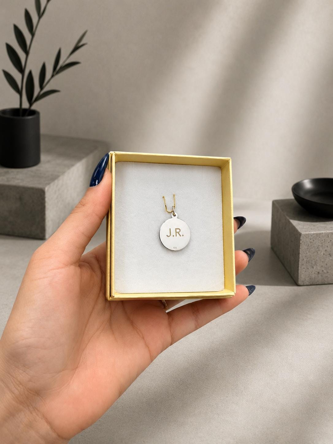 "FCB Enamel Ball" Pendant - 925 Sterling Silver