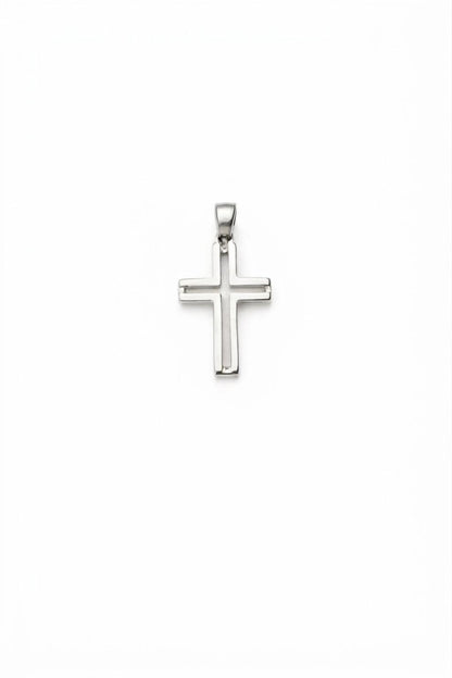 "Slim Latin Cross" Pendant - 925 Sterling Silver
