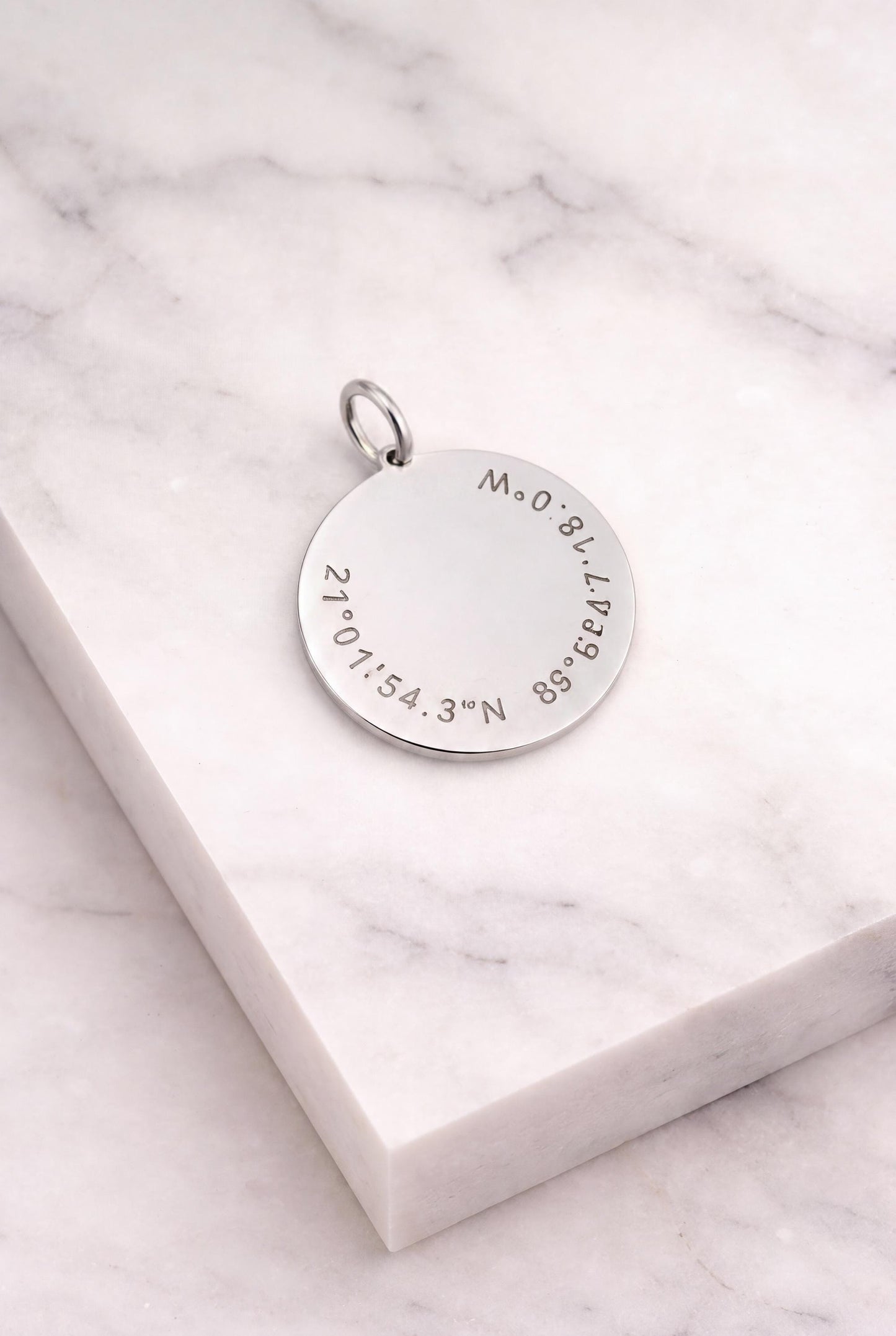 "Coordinated Medal" Pendant Necklace - 925 Sterling Silver