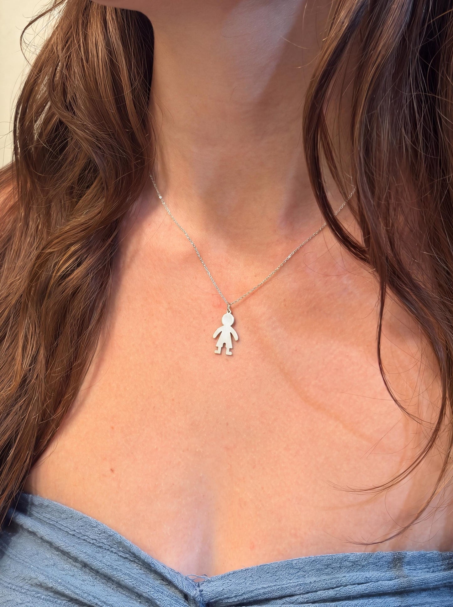 "Smooth Boy" Pendant Necklace - 925 Sterling Silver