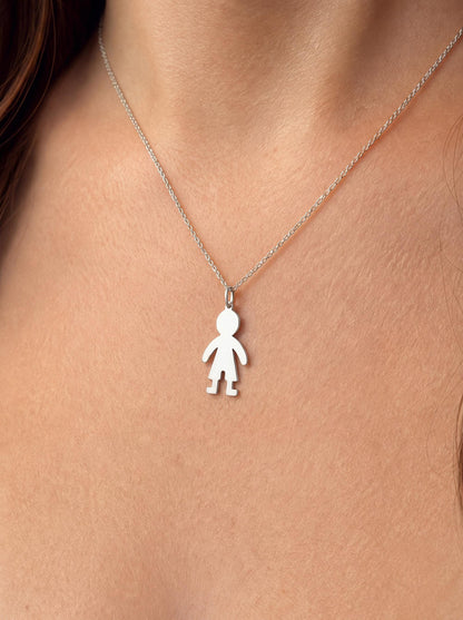"Smooth Boy" Pendant Necklace - 925 Sterling Silver