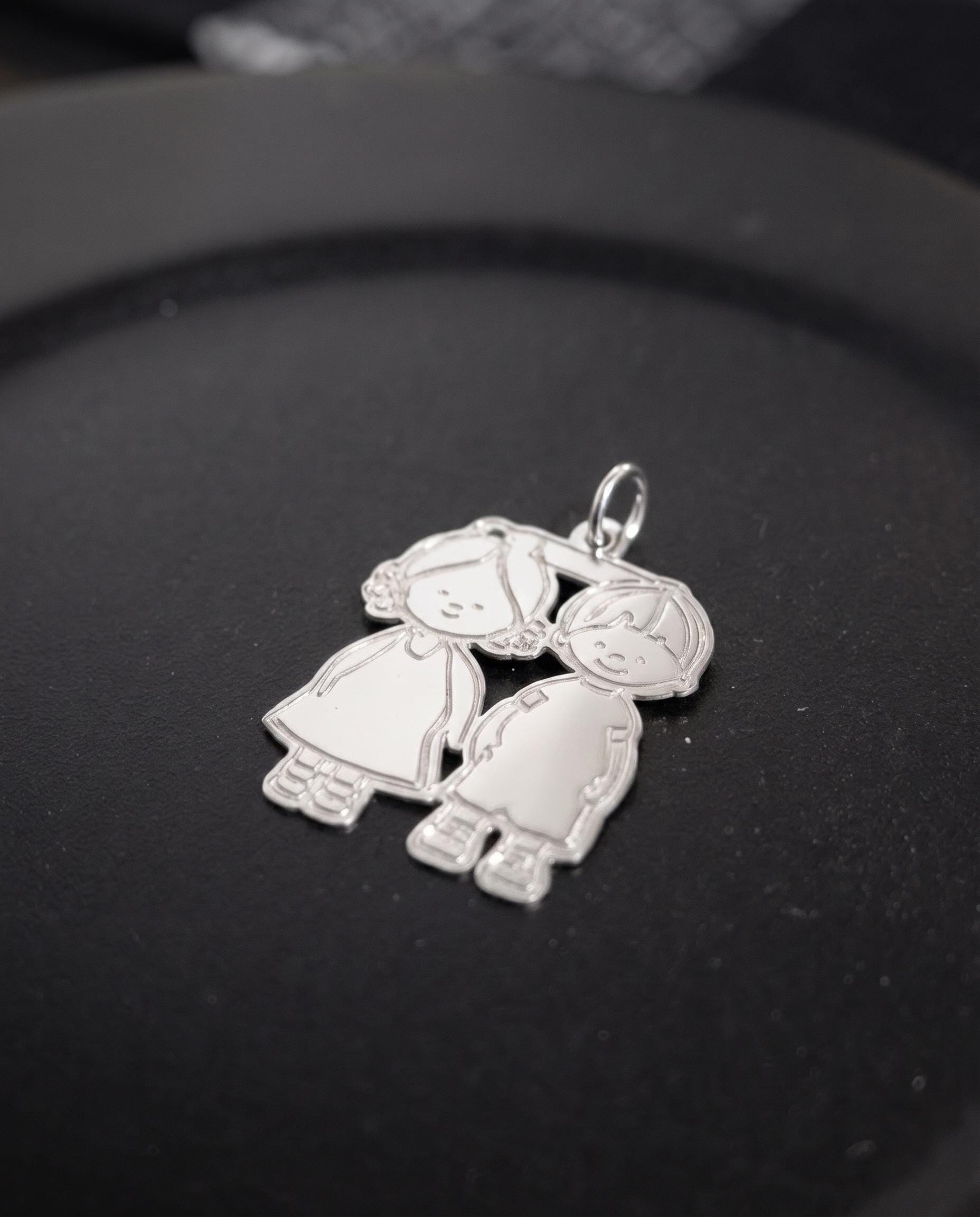 "Sibling Bond" Pendant - 925 Sterling Silver