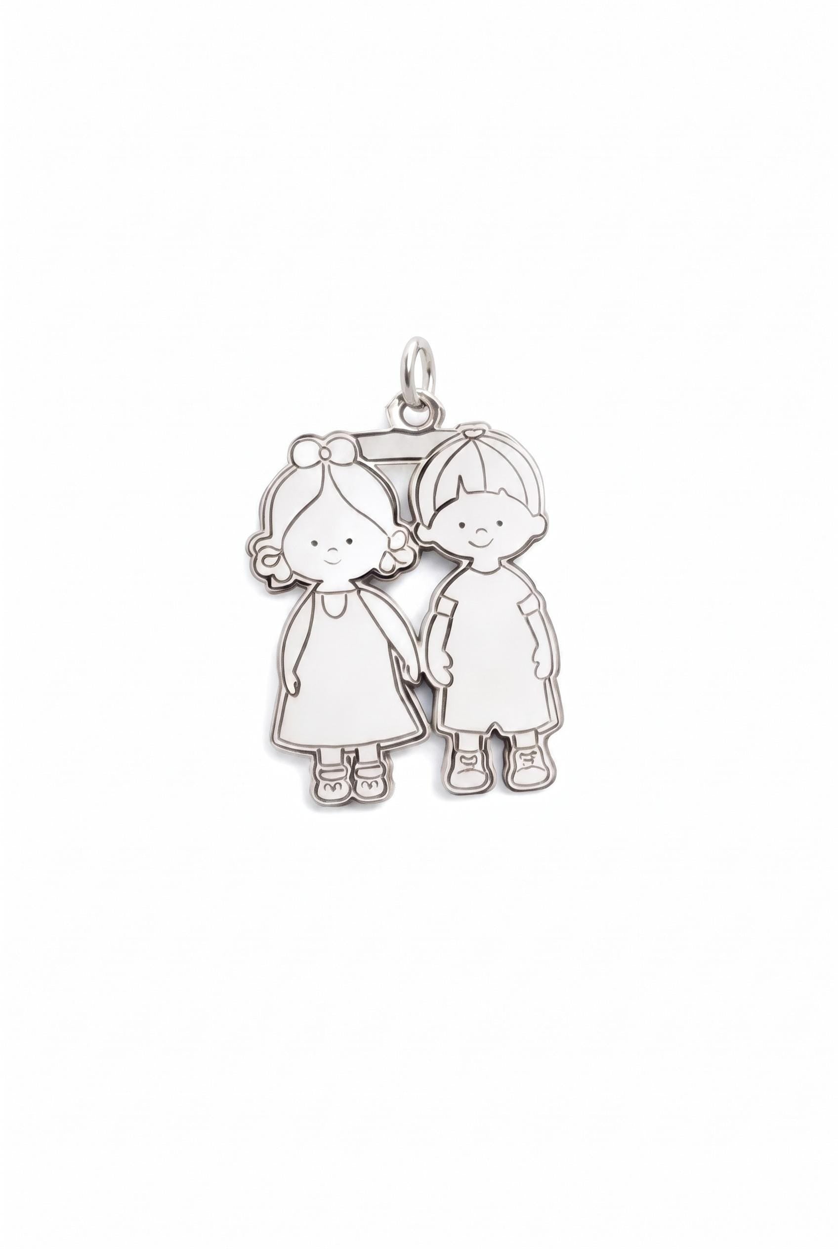 "Sibling Bond" Pendant - 925 Sterling Silver