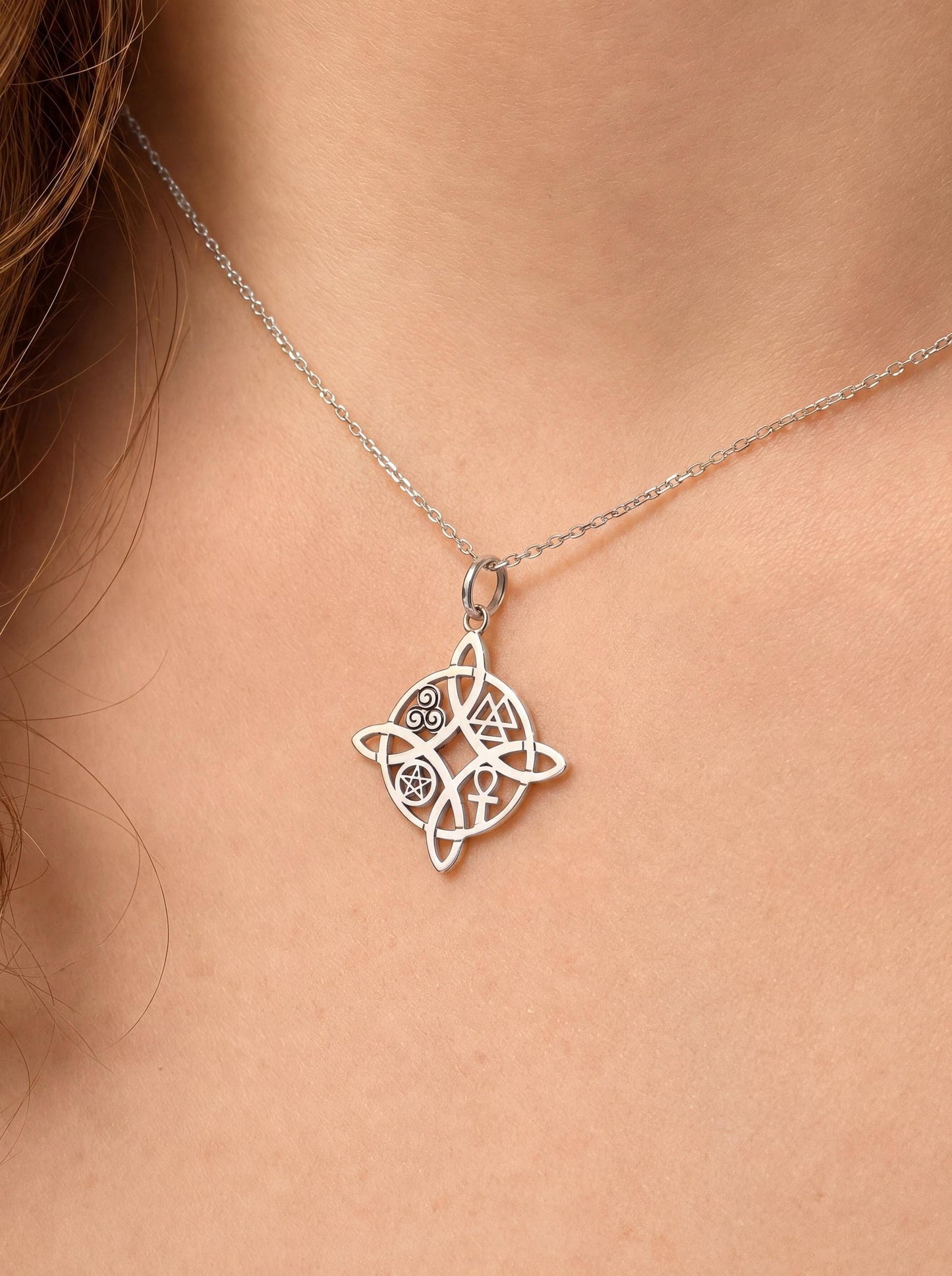 "Witches Knot" Pendant - 925 Sterling Silver