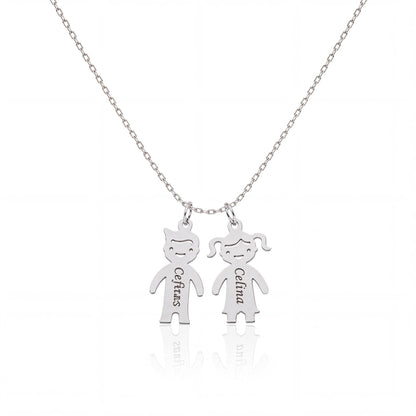 "Little Boy" Pendant Necklace - 925 Sterling Silver