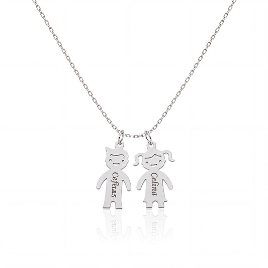 "Little Boy" Pendant Necklace - 925 Sterling Silver