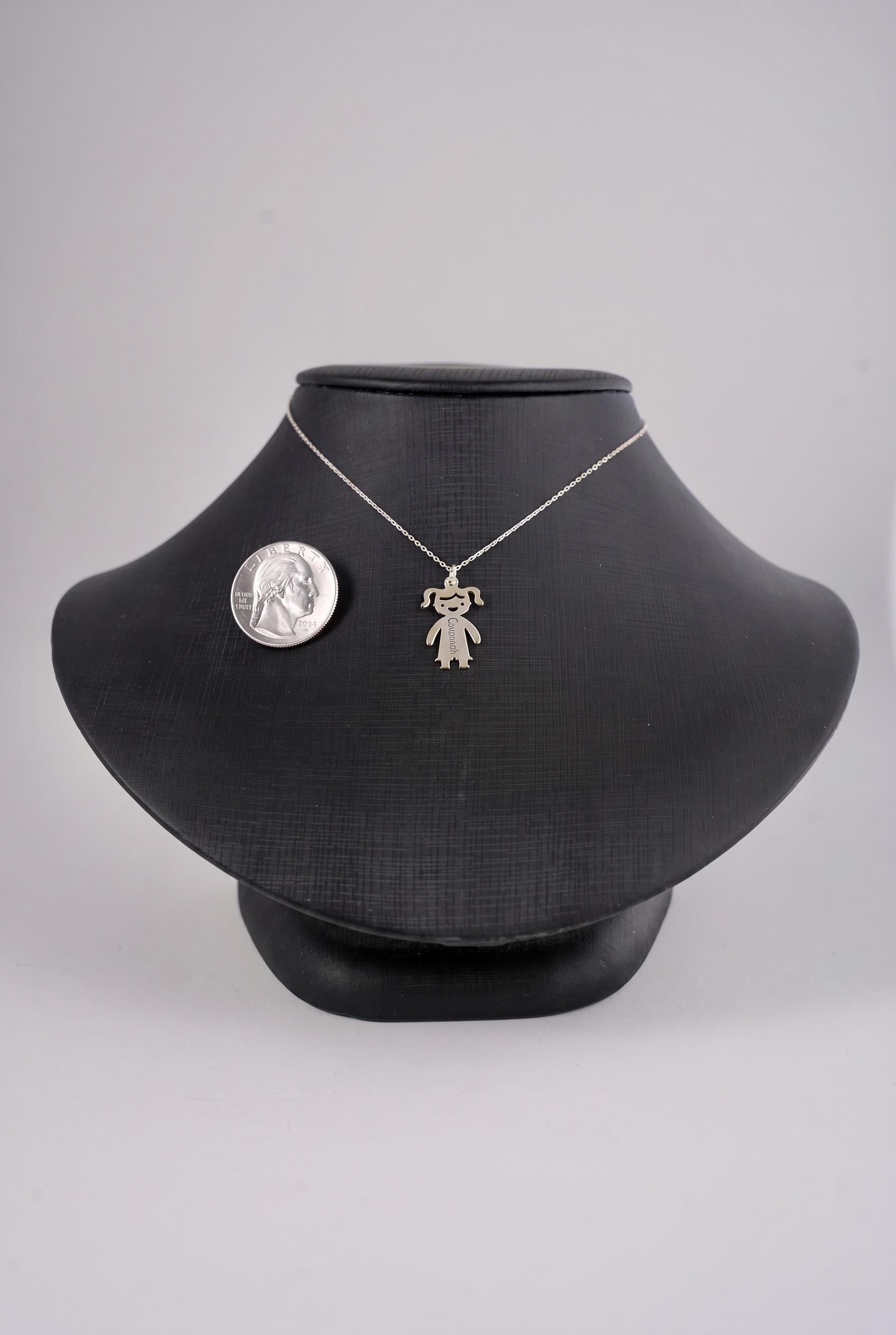 "Little Boy" Pendant Necklace - 925 Sterling Silver