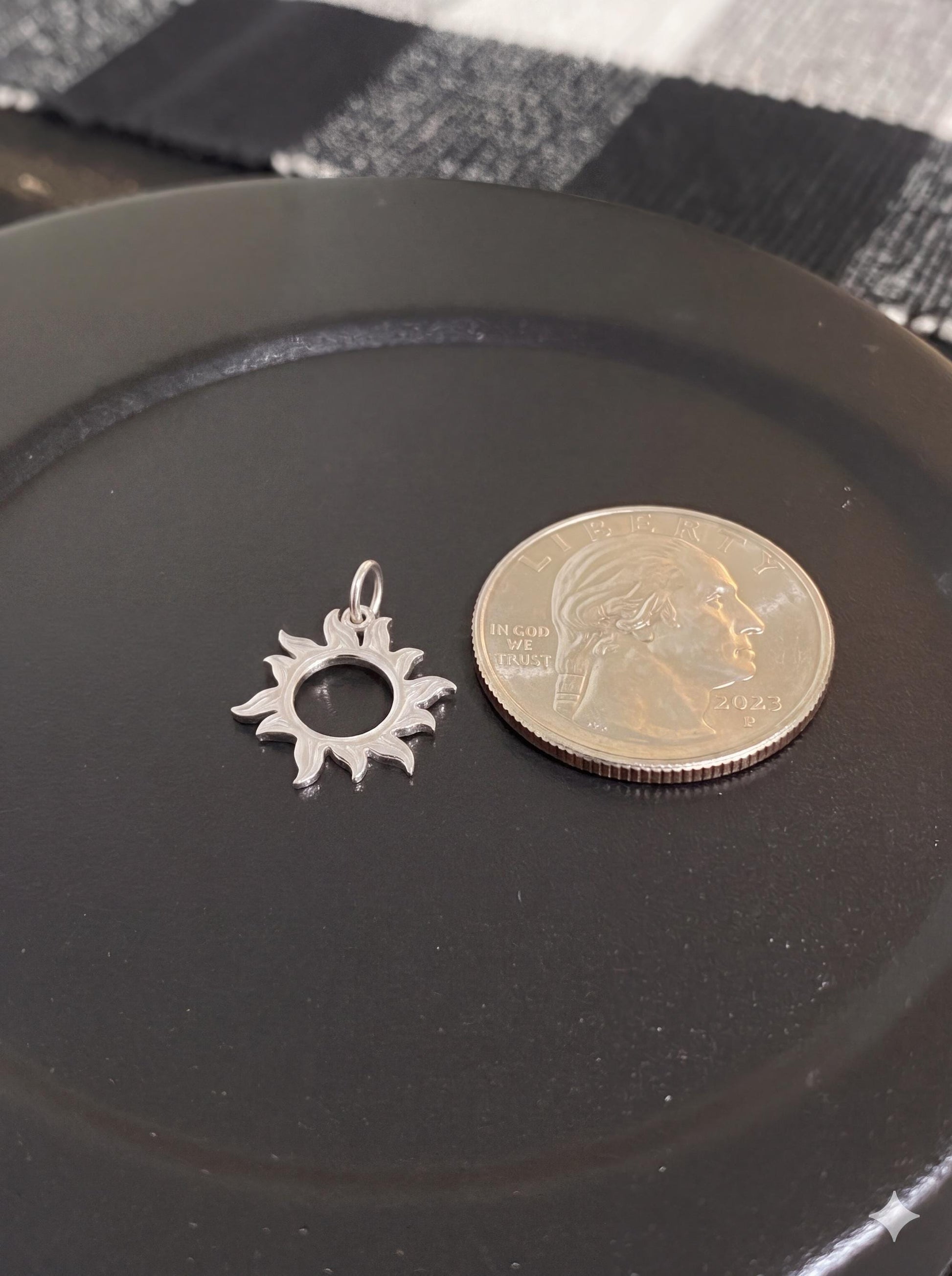 "Radiant Sun" Pendant Necklace - 925 Sterling Silver