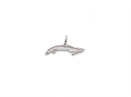 "Map of Cuba" Pendant Necklace - 925 Sterling Silver