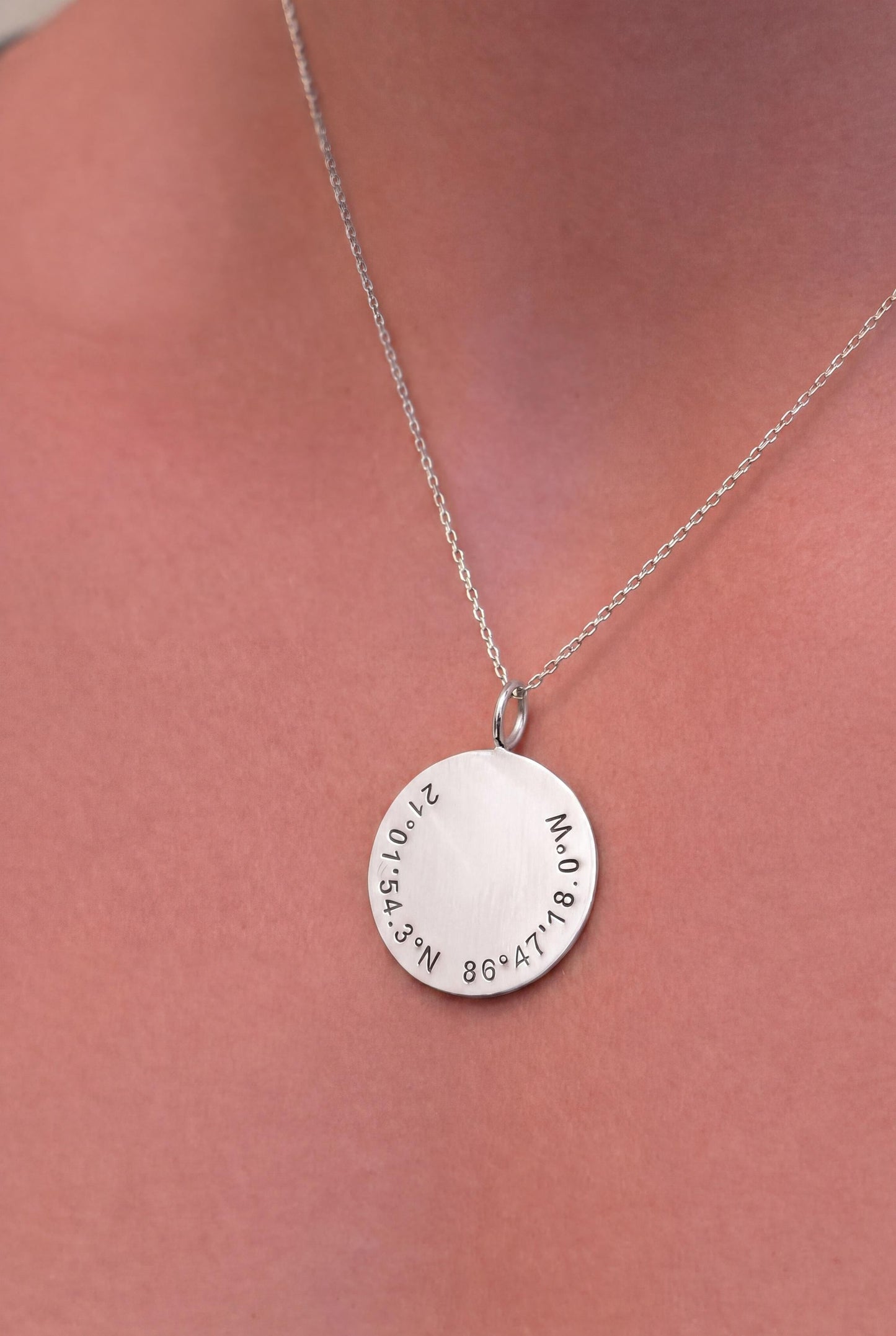 "Coordinated Medal" Pendant Necklace - 925 Sterling Silver