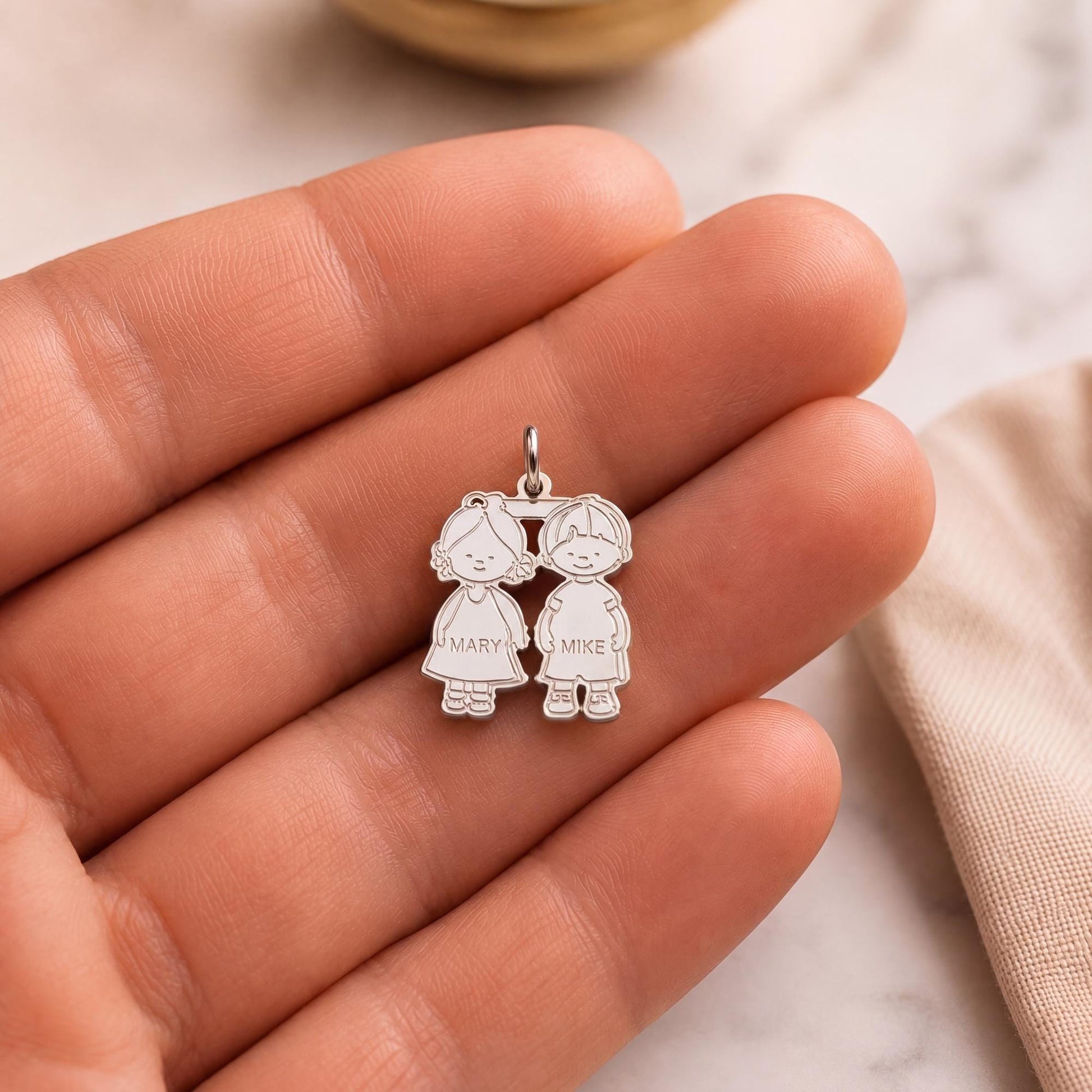 "Sibling Bond" Pendant - 925 Sterling Silver