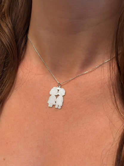 "Sibling Bond" Pendant - 925 Sterling Silver