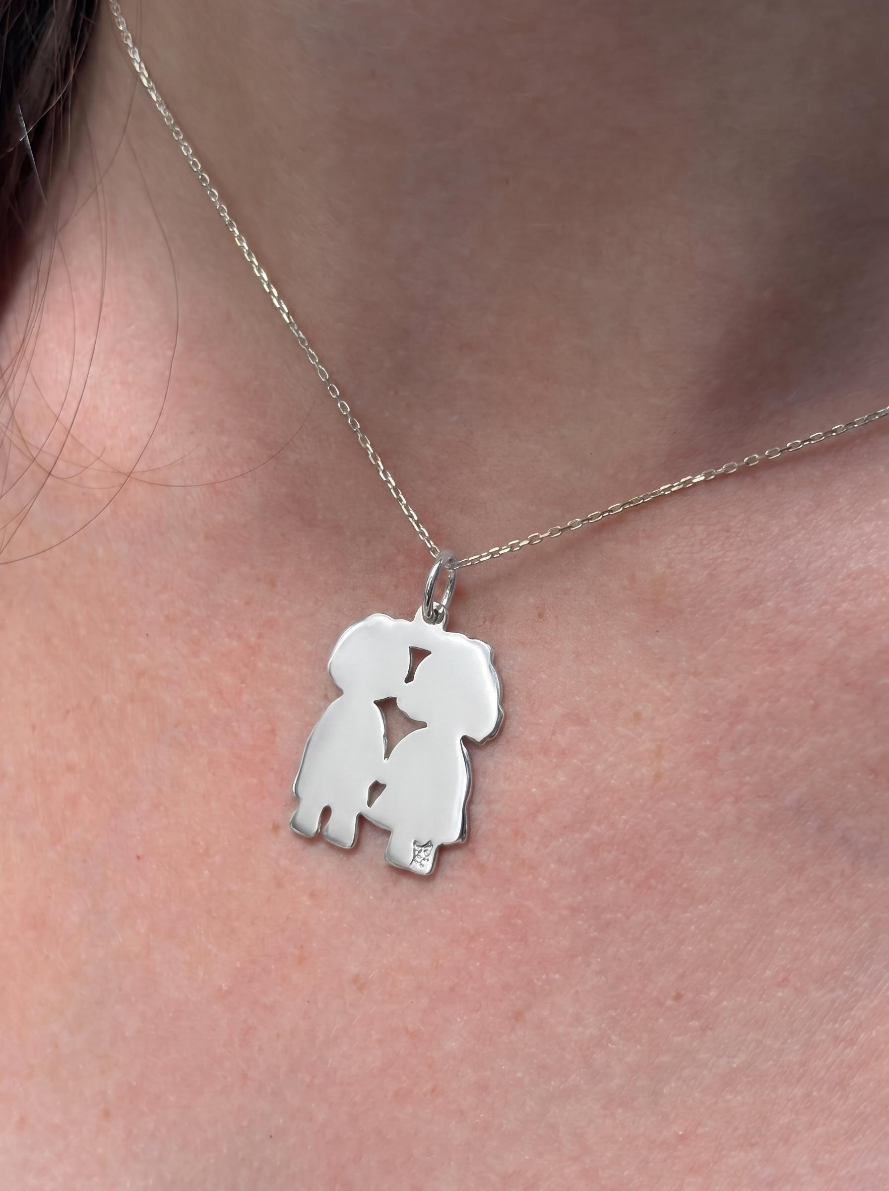 "Sibling Bond" Pendant - 925 Sterling Silver