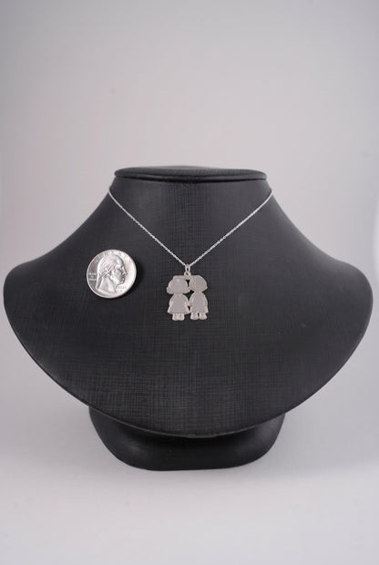 "Sibling Bond" Pendant - 925 Sterling Silver