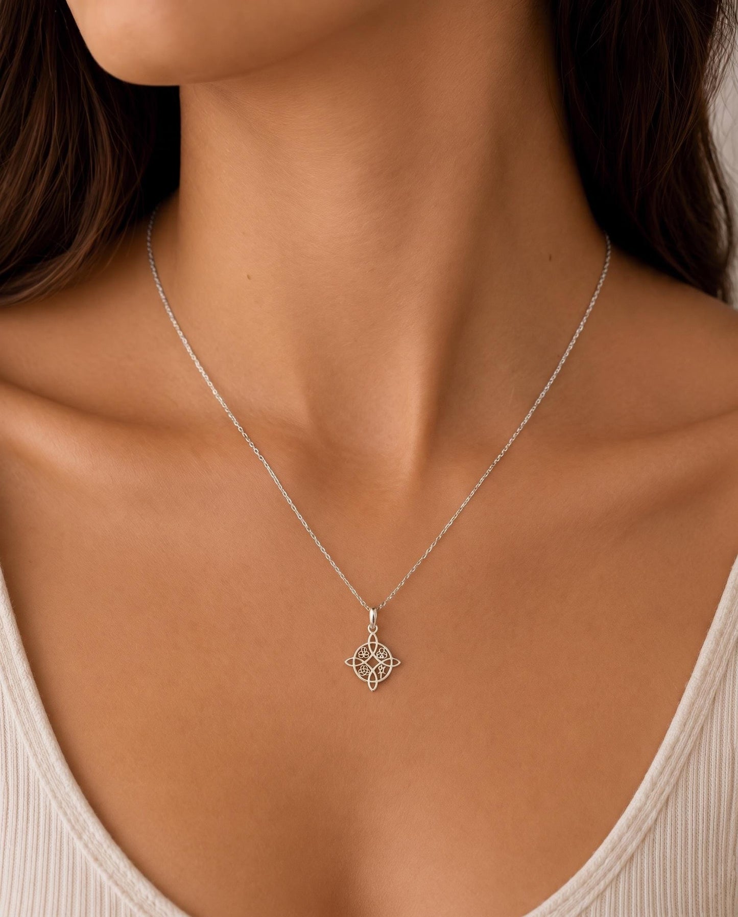 "Witches Knot" Pendant - 925 Sterling Silver