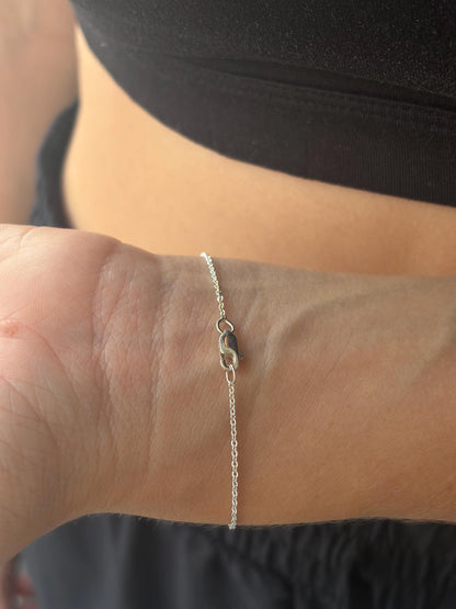 "Custom Country Map" Bracelet - 925 Sterling Silver